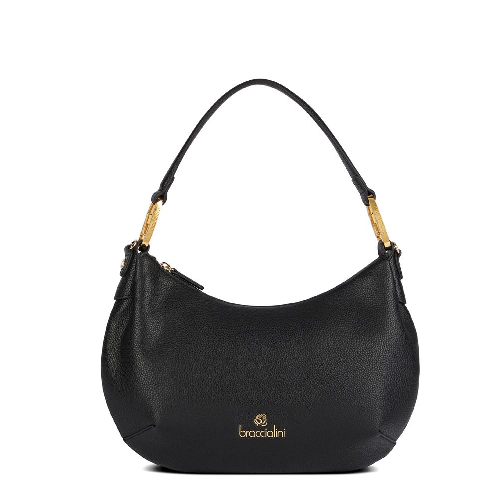 Borsa Nera Borse A Forma Di Casetta BORBONESE Borsa Donna Cottage