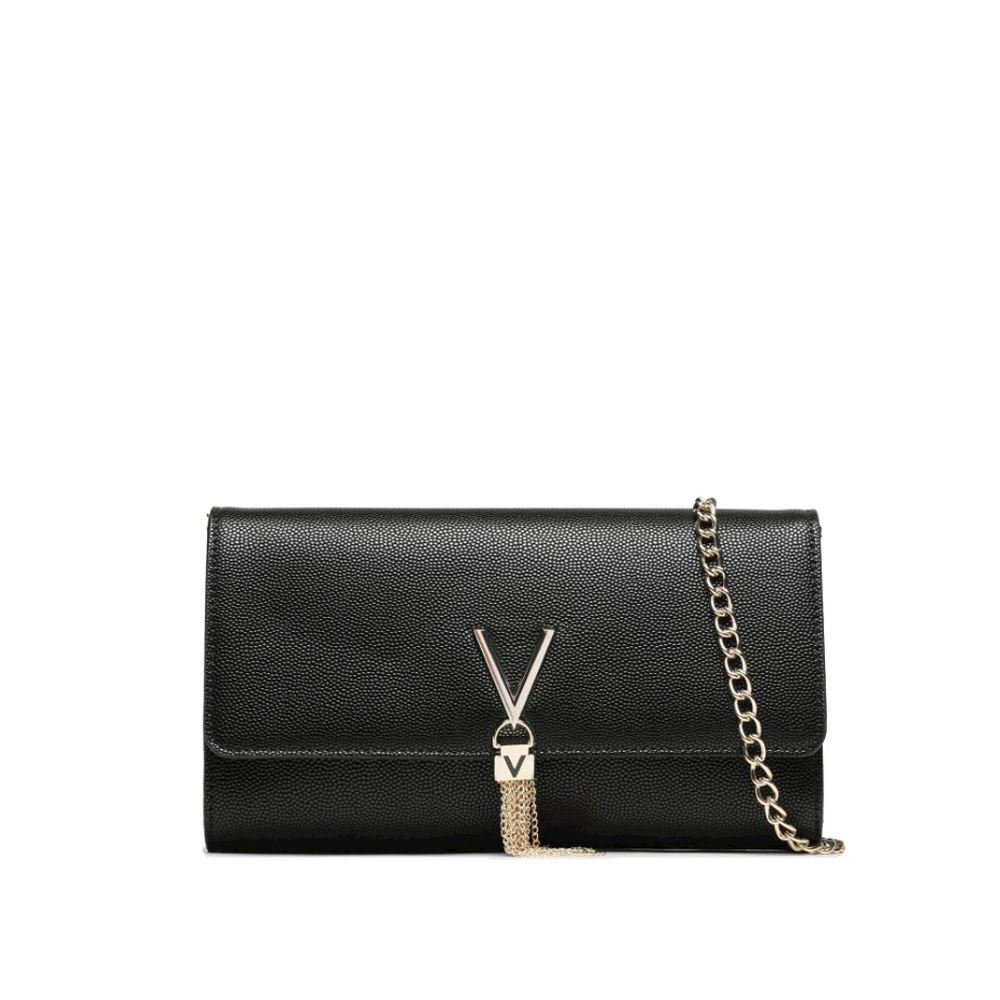 Clutch bag Large Valentino Bags Divine VBS1R401G Black Gold