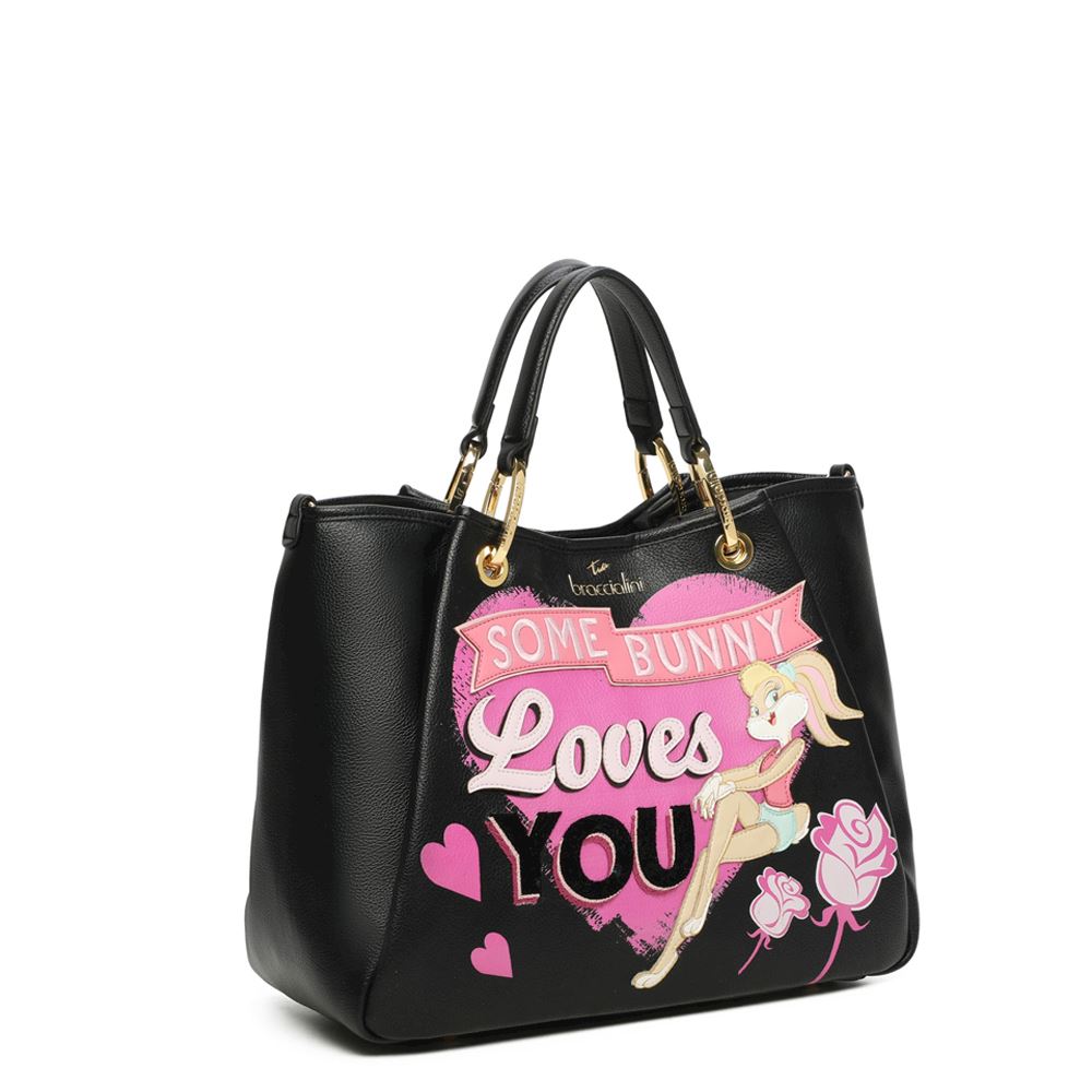 Handbag with Shoulder Strap Braccialini Amy Looney Tunes