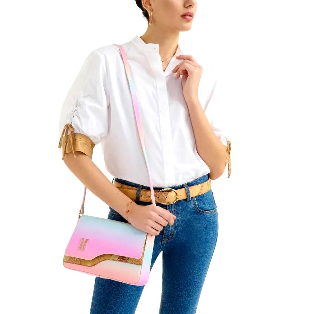 Borsa Pochette Donna Cipria/cuoio Alv By Alviero Martini Bag Woman Pink