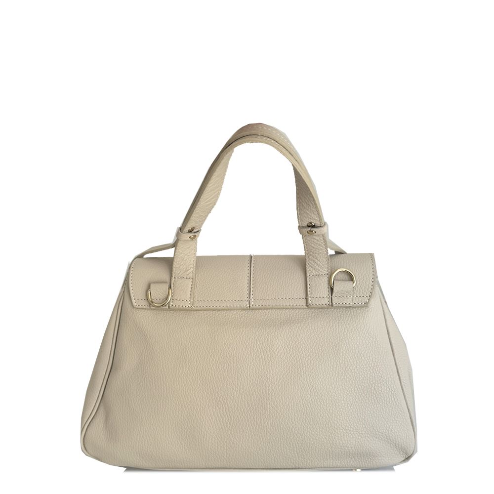 Borsa a Mano con Tracolla In Vera Pelle 