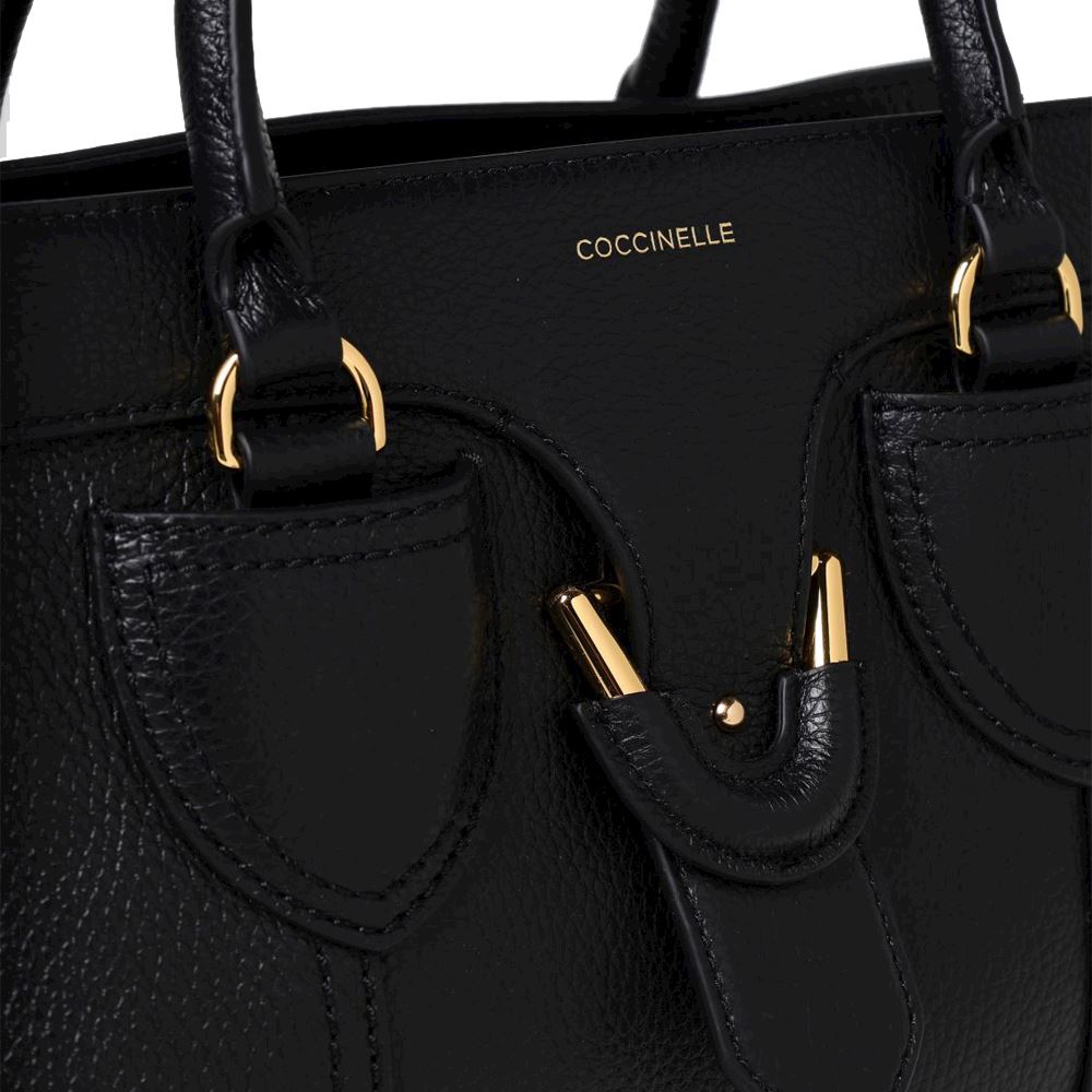 ショルダーバッグ・ポシェット COCCINELLE Woman Shoulder bag Black E1SHA110101 001 Coccinelle Rebekka Black Shoulder Bag – Markenkoffer.de