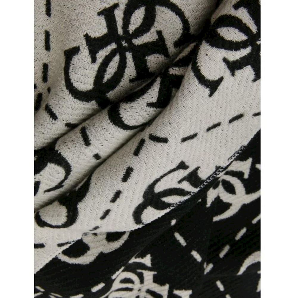 Scarf Guess AW5217VIS30 Logo Black Ivory