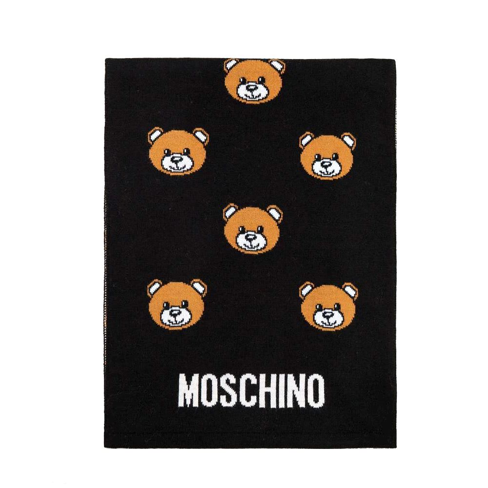 Scarf Moschino 30823 M3176 016 Teddy Bear Black