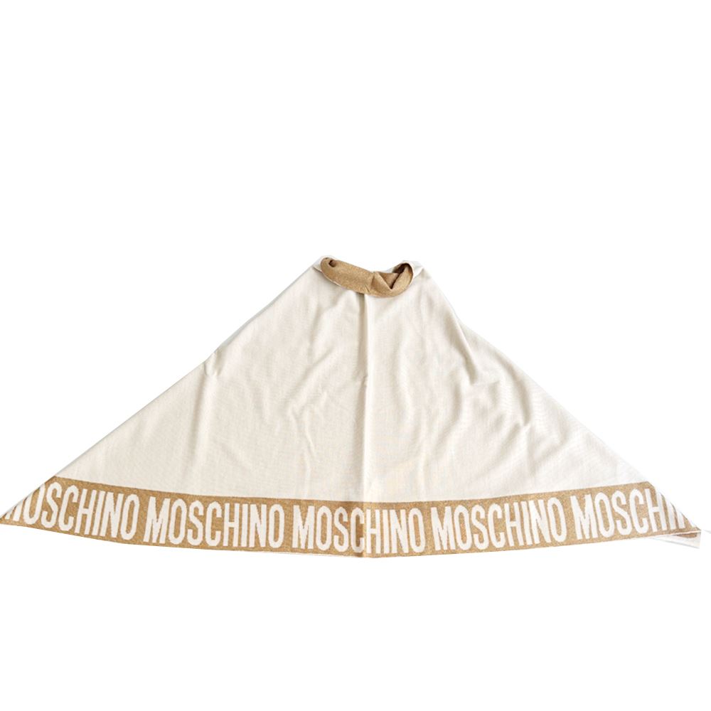 美品 ✧*。 MOSCHINO マフラー✧*。 MOSCHINO モスキーノ マフラー テディベア ロゴ クマ emo20w101