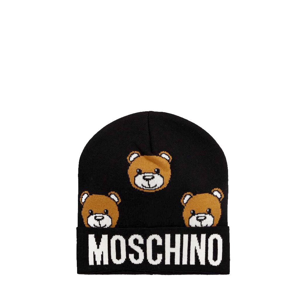 Cap Moschino 65433 M3183 016 Teddy Bear Black