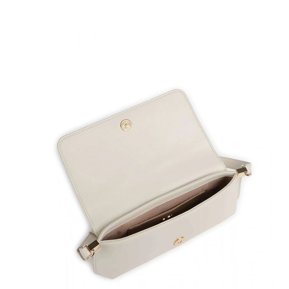 Borsa Love Moschino A Spalla In Ecopelle Avorio, Con Logo Gold E Manico Regolabile - copertina