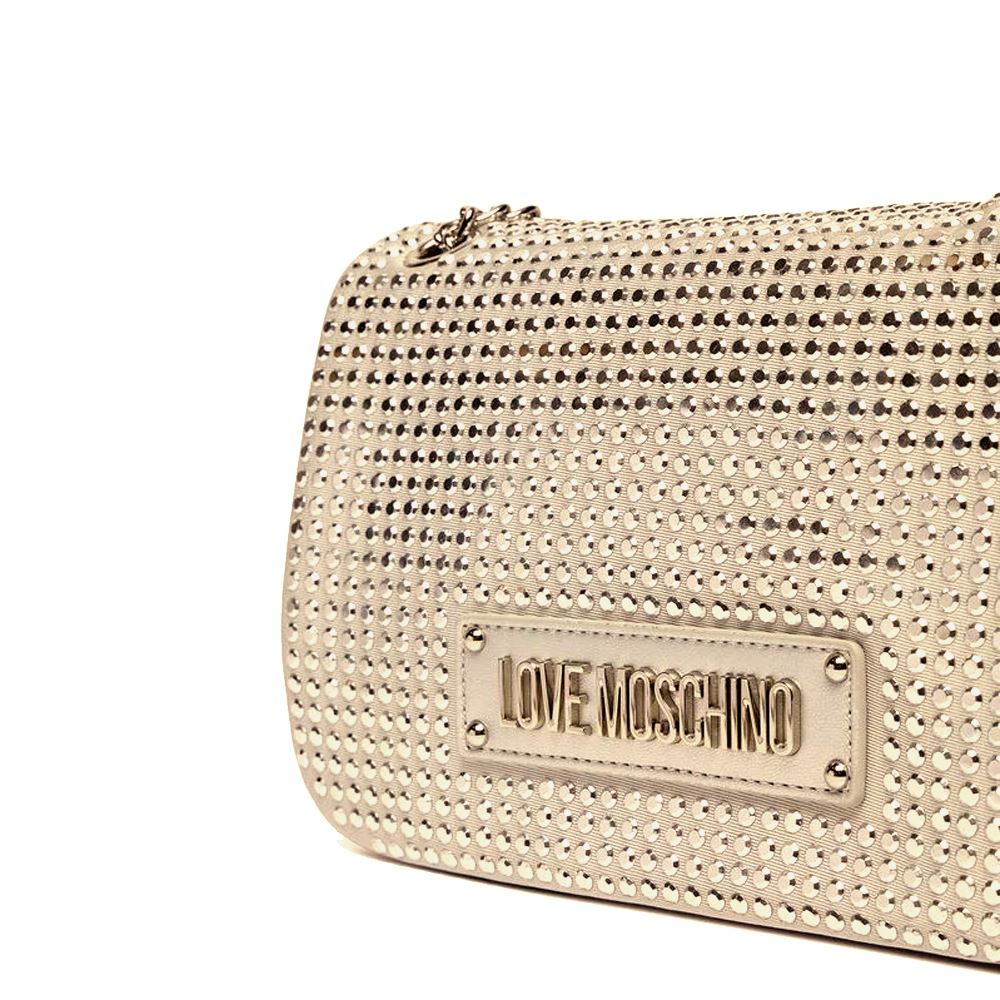 Borsa a Tracolla Love Moschino JC4136PP1MLL196A Satin Metal Gold