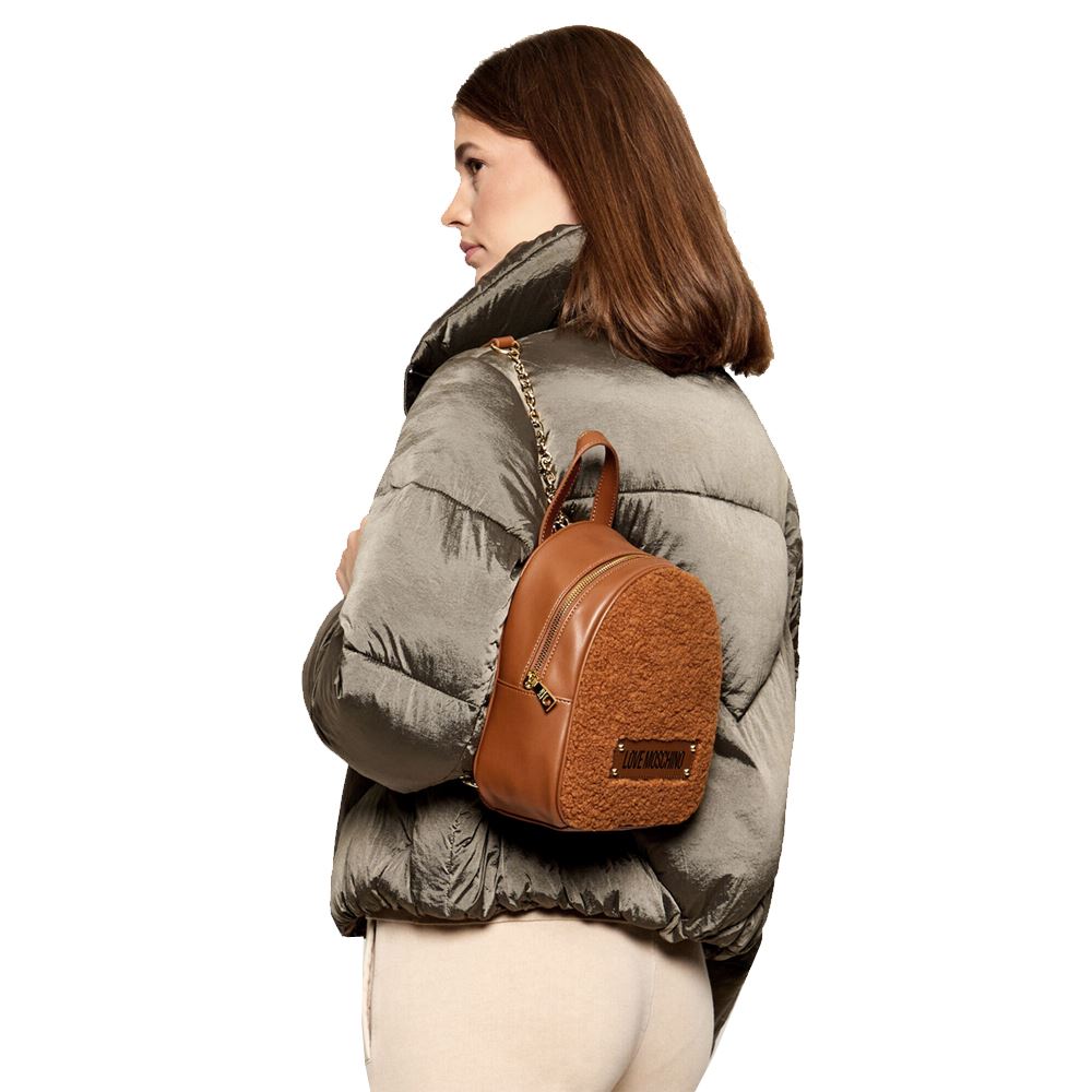 Zaino Soft Love Moschino JC4377PP0NKS120A Cuoio Borse - Vendita