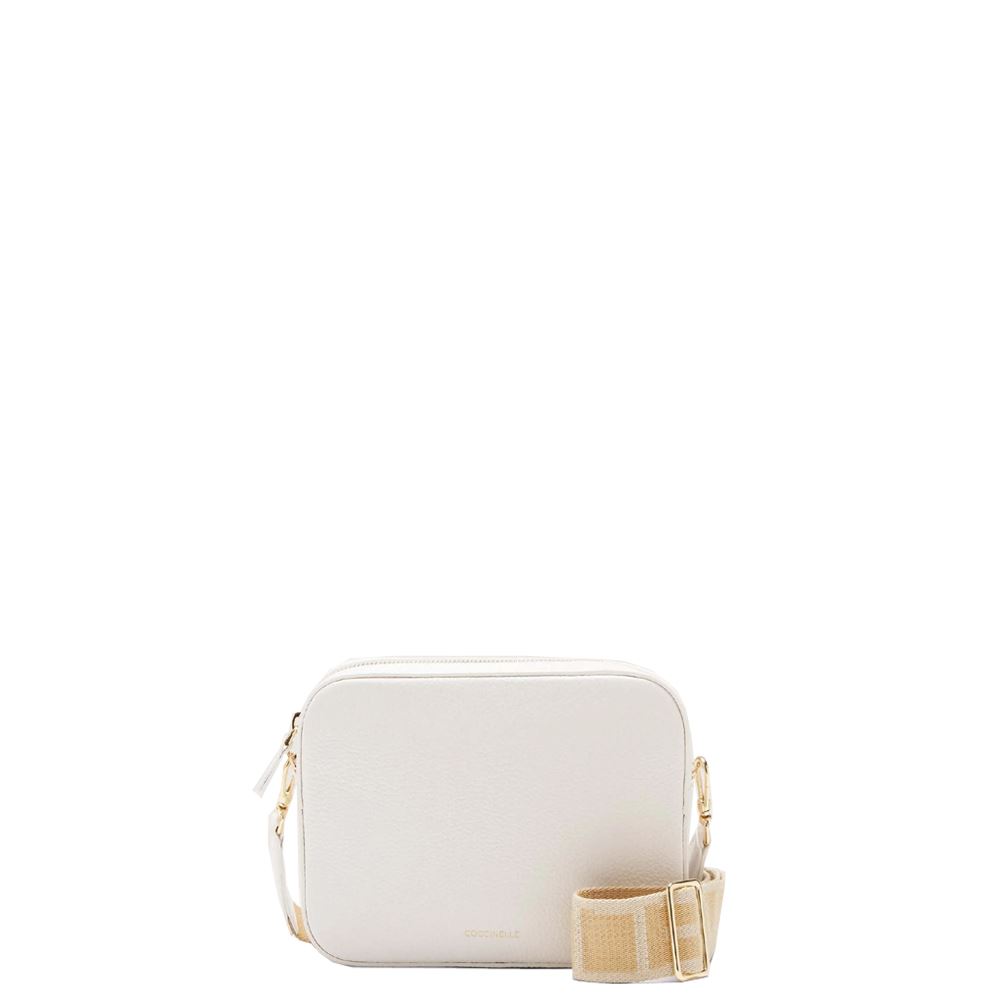 Medium Shoulder Bag Coccinelle Tebe E5MN555M301H14 Blanco