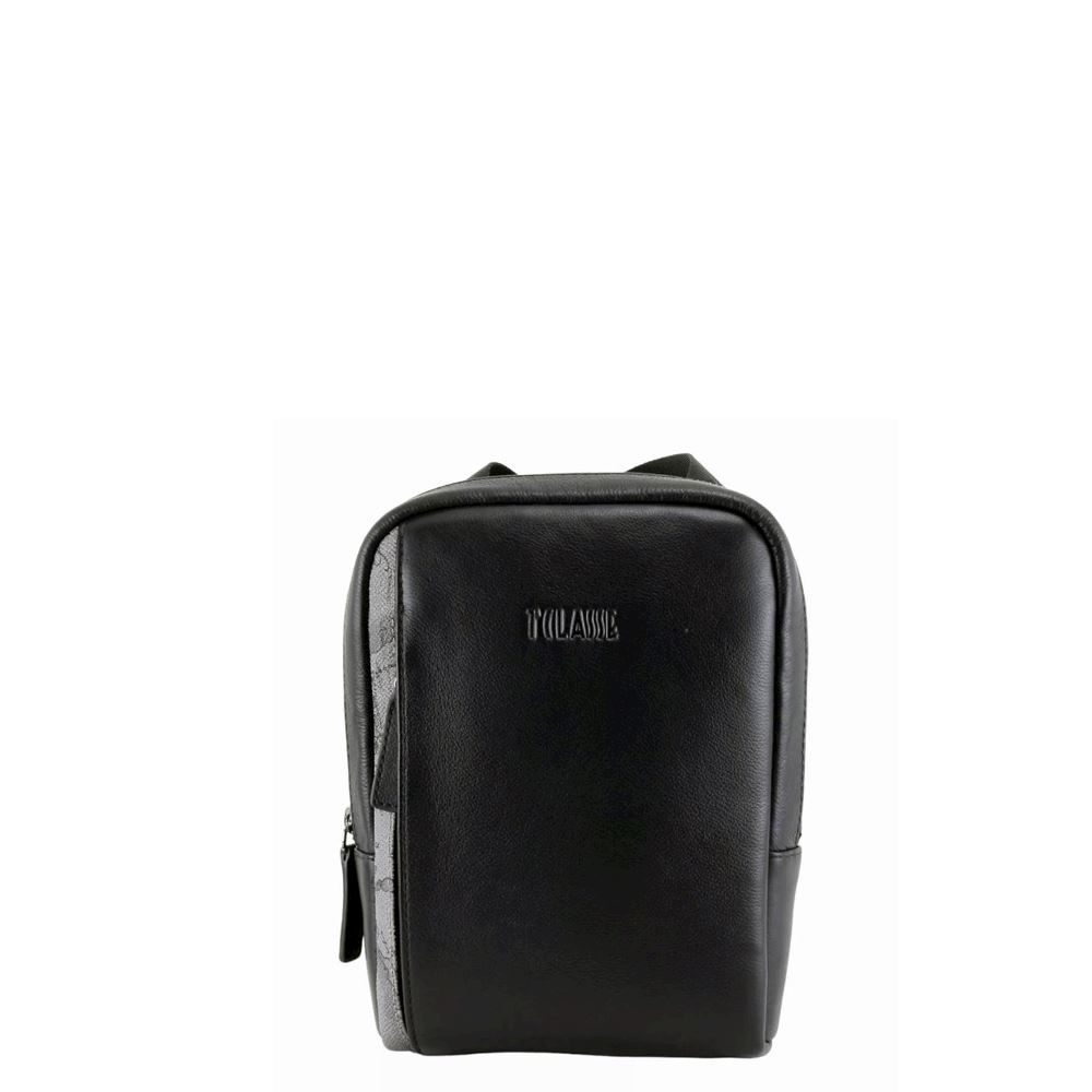 DAVIDOFF PARIS Reporter Bag – Pratico borsello uomo pelle da spalla – Moderna borsa tracolla uomo con zip e vari scomparti – Piccolo borsello uomo tracolla per cellulare – Nero