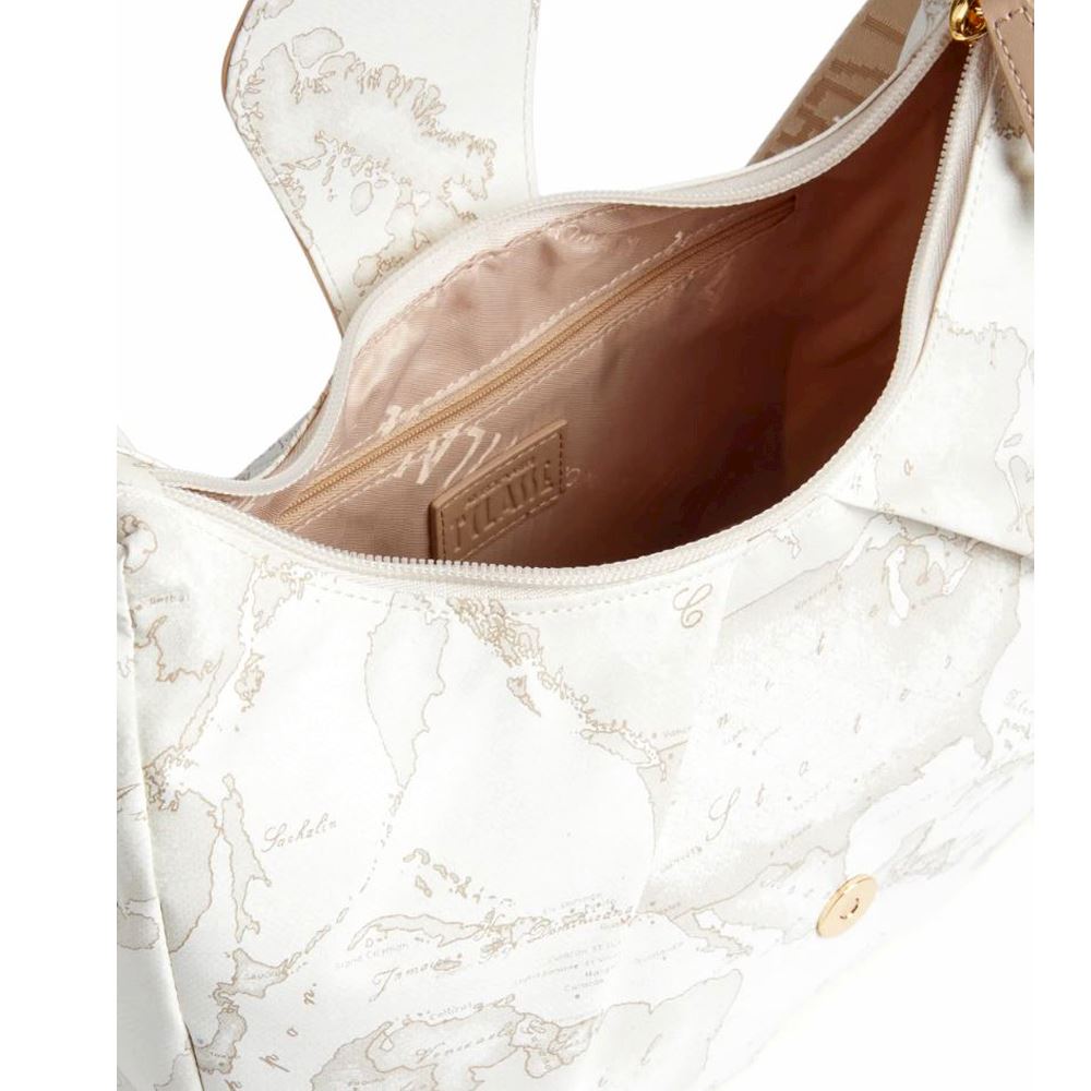 Alviero Martini I^ Classe CS 027 6380 Geo Soft White Shoulder Bag