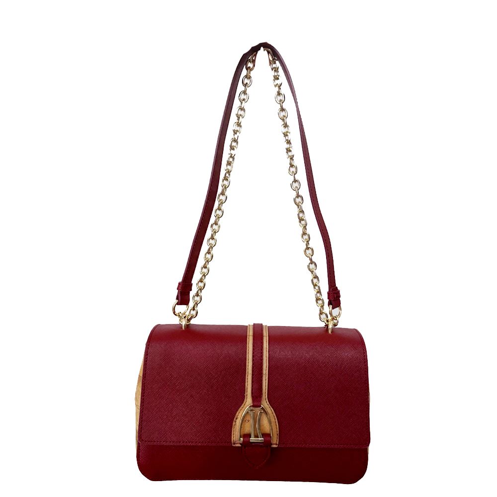 Borsa A Tracolla ALVIERO MARTINI 1a CLASSE - Tessuto Geo Classic, Tracolla In Pelle Regolabile, Dettagli Oro, Misure 20x12x3 Cm - 2