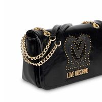 Love Moschino JC4382PP0NKT0000 Black+Embroidery Shoulder Bag Bags