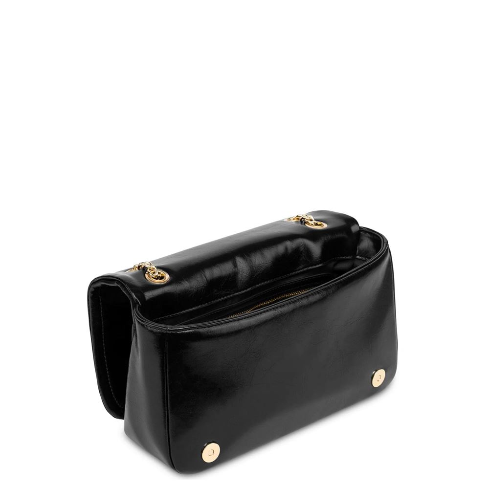 Love Moschino JC4382PP0NKT0000 Black+Embroidery Shoulder Bag Bags