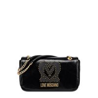 Love Moschino JC4382PP0NKT0000 Black+Embroidery Shoulder Bag Bags
