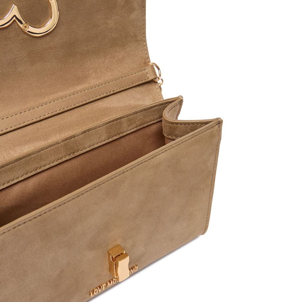 Love Moschino Velour Clutch JC4327PP0NKX0105 Sand Bags - Vendita