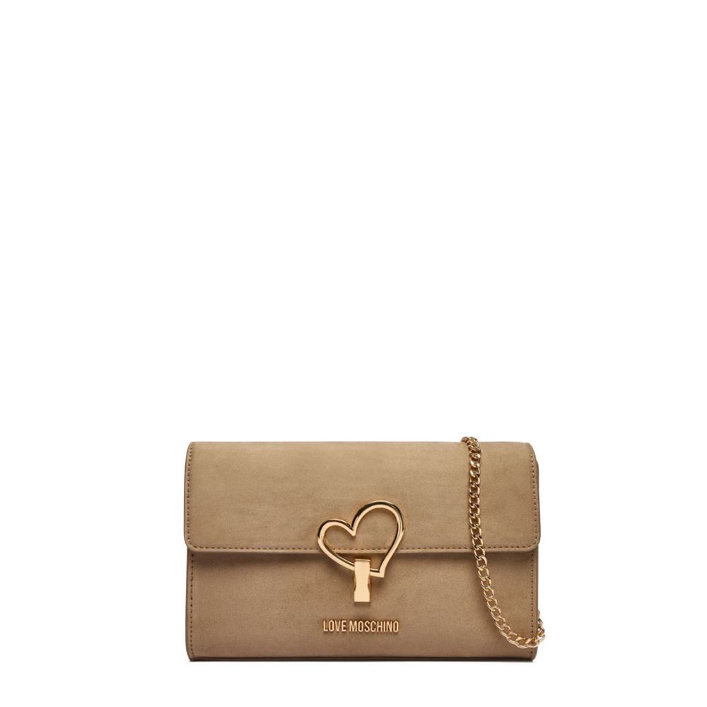 Love Moschino Velour Clutch JC4327PP0NKX0105 Sand Bags - Vendita