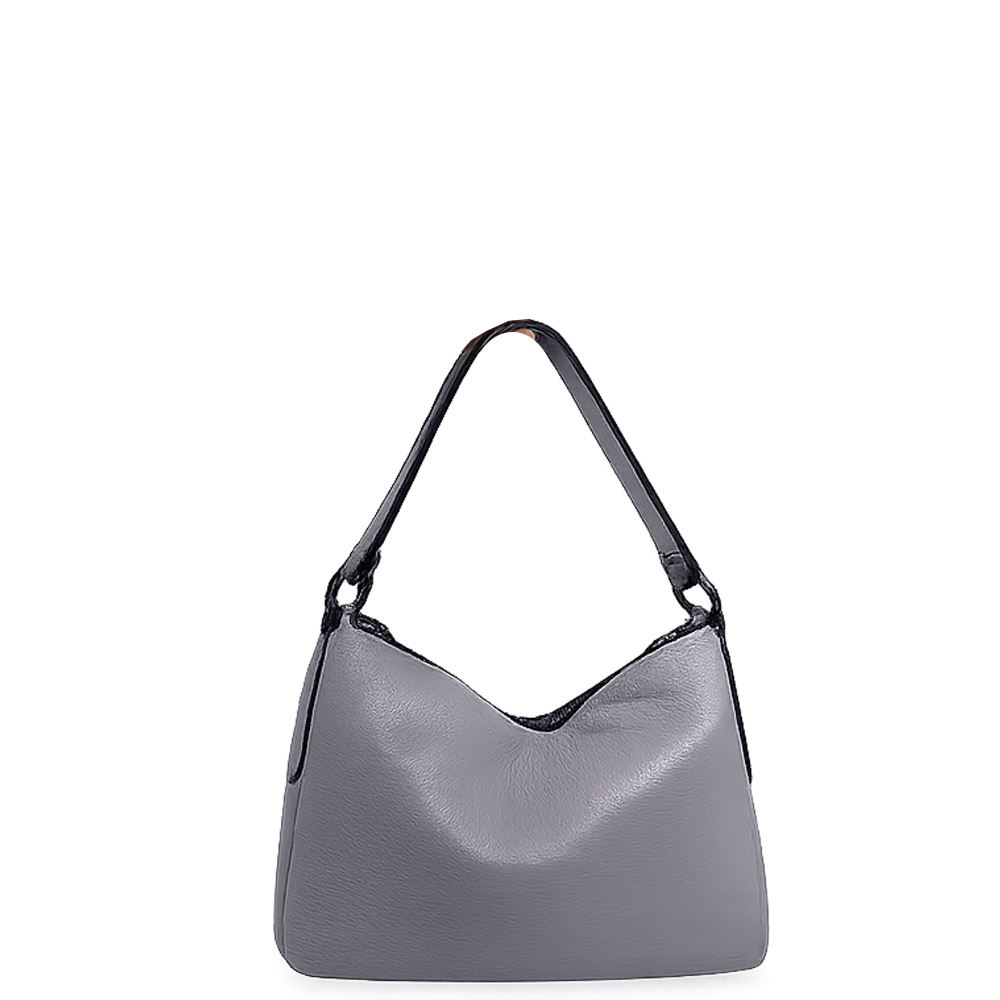 Borsa A Tracolla In Peluche Morbido A Forma Di Fiore, 30x20x5 Cm, Nero E Bianco, Mini Tote Ascellare Con Cerniera - 4