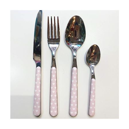 Set 120 Posate Riutilizzabili Oro Rosa - 40 Forchette, Coltelli, Cucchiai Per Feste - Foto 3