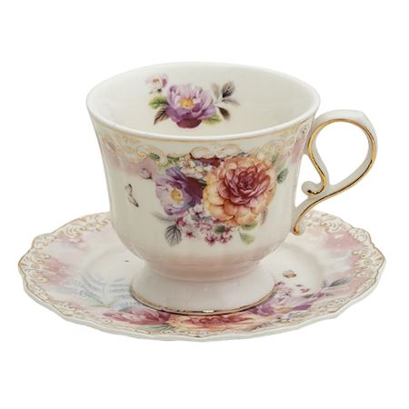 verkoudheid Vlek Signaal Clayre & Eef - Porcelain cup rose Cups - Room12 - Prodotti per la casa e il  giardino