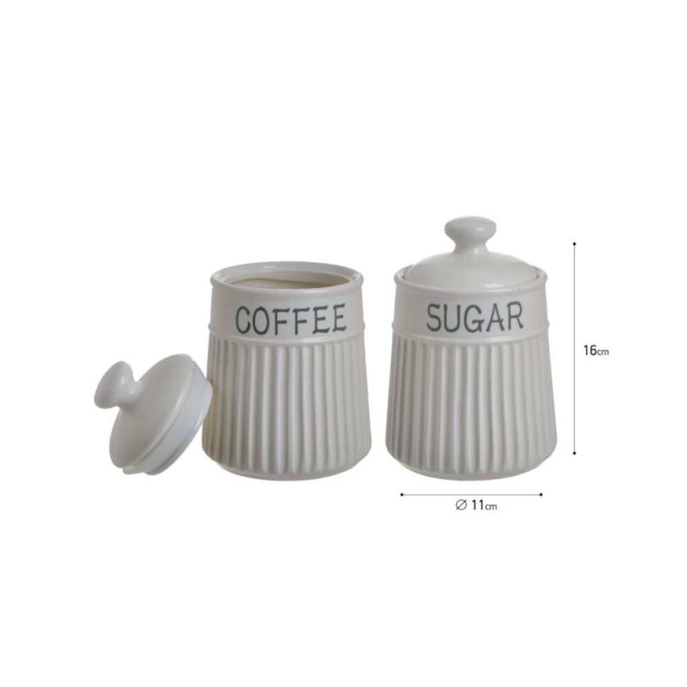 Set contenitore caffe e zucchero