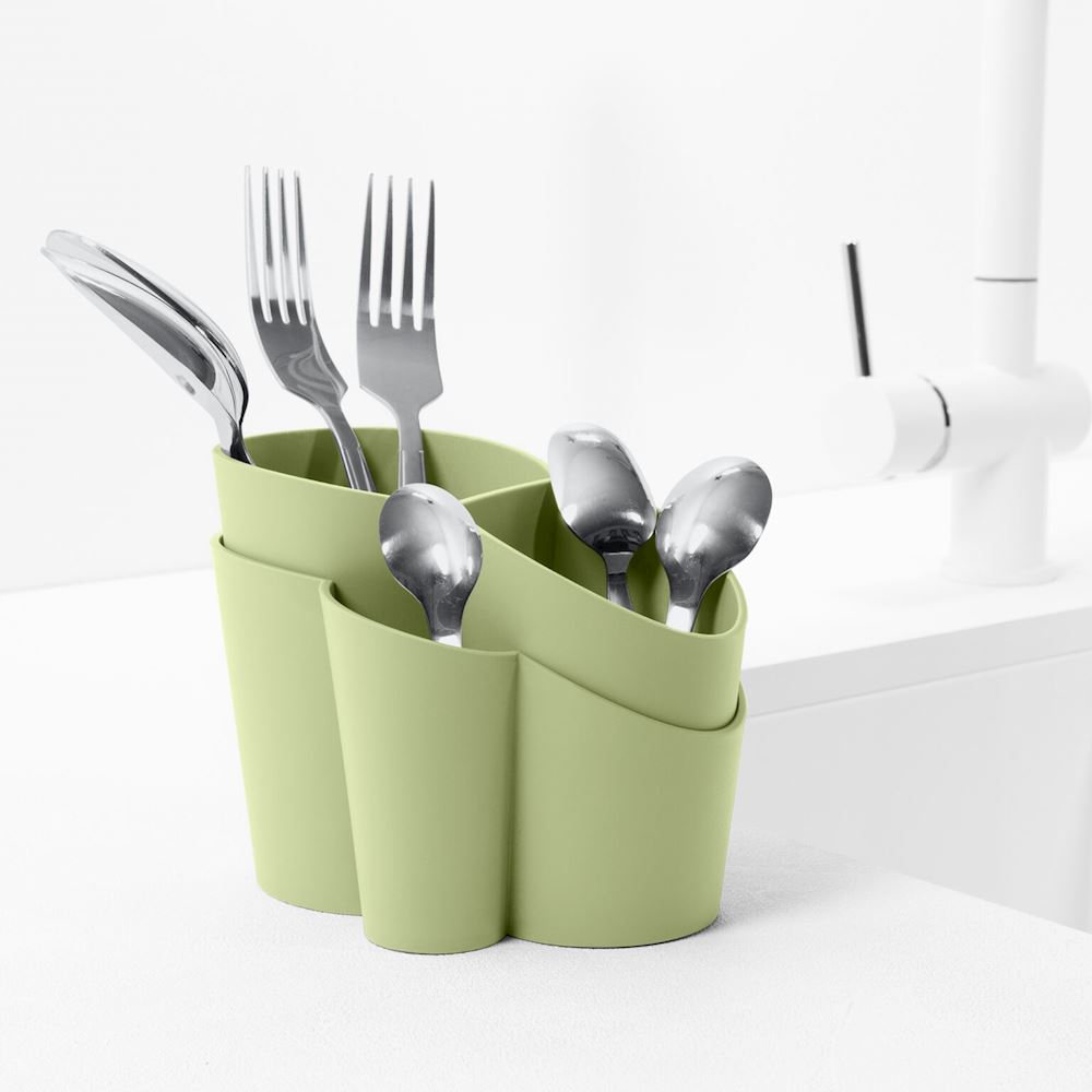 Blim - Cutlery drainer Gocciolo green