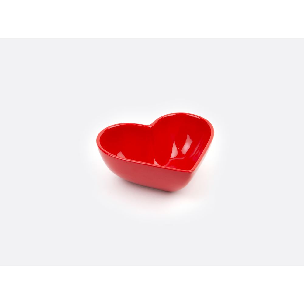 Bicuzat Ciotola A Cuore In Ceramica Con Coperchio – Rossa, 5 Once (141 Ml) – Per Dessert, Riso, Zuppe – Lavabile In Microonde E Lavastoviglie - 3