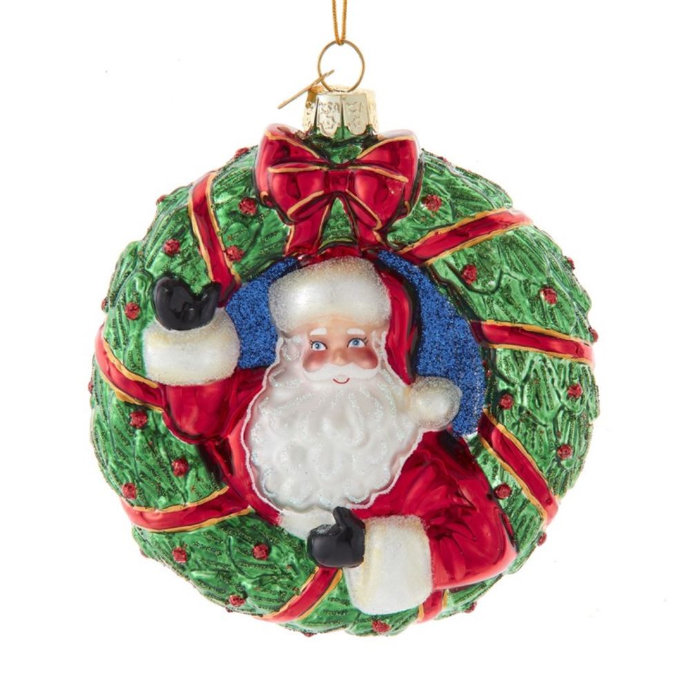 Babbo Natale Su Fungo In Vetro - H 16 Cm - Il Villaggio Di Babbo Natale - Foto 9