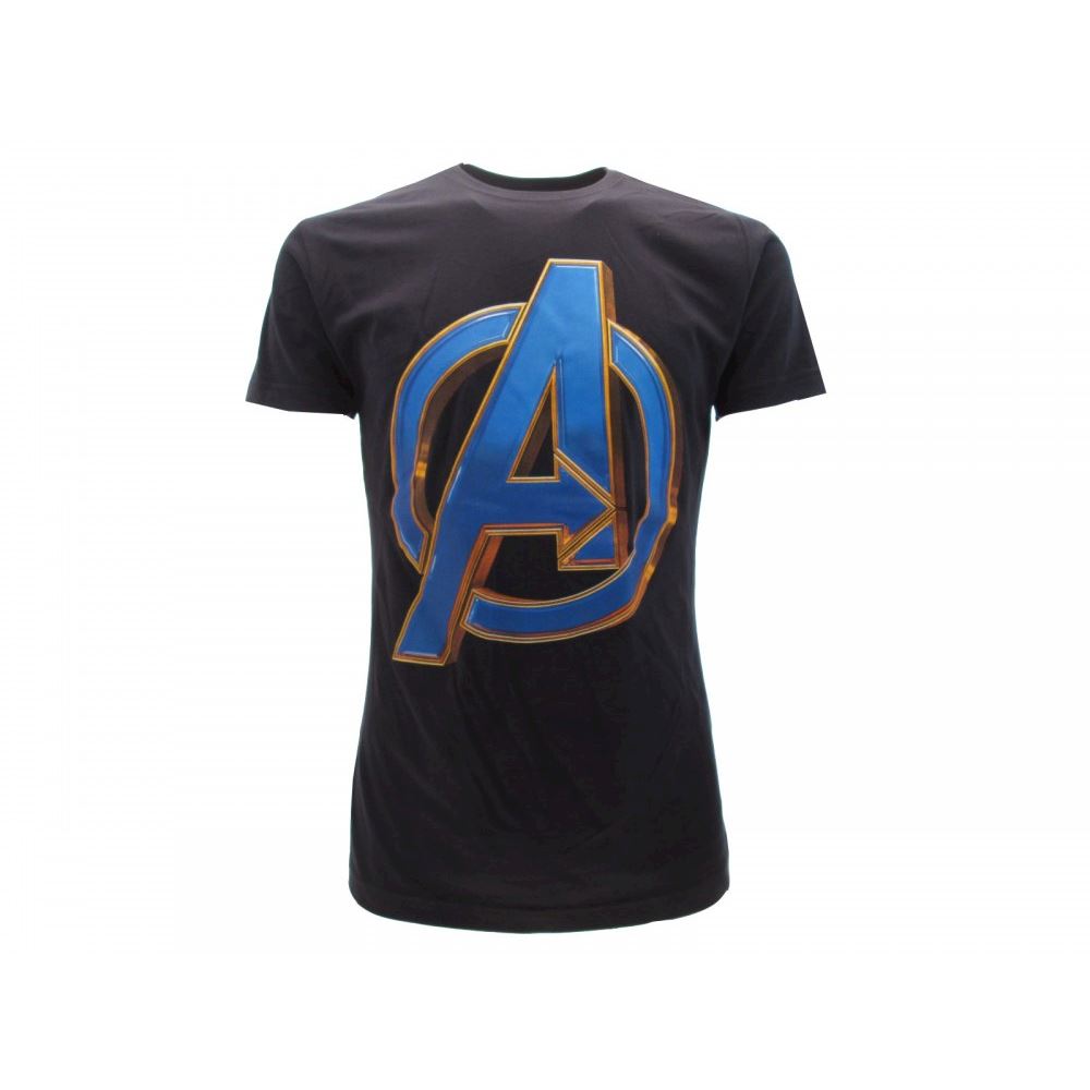 Maglietta Ufficiale Marvel – T-Shirt Nera Con Guanto Di Thanos, Taglia M