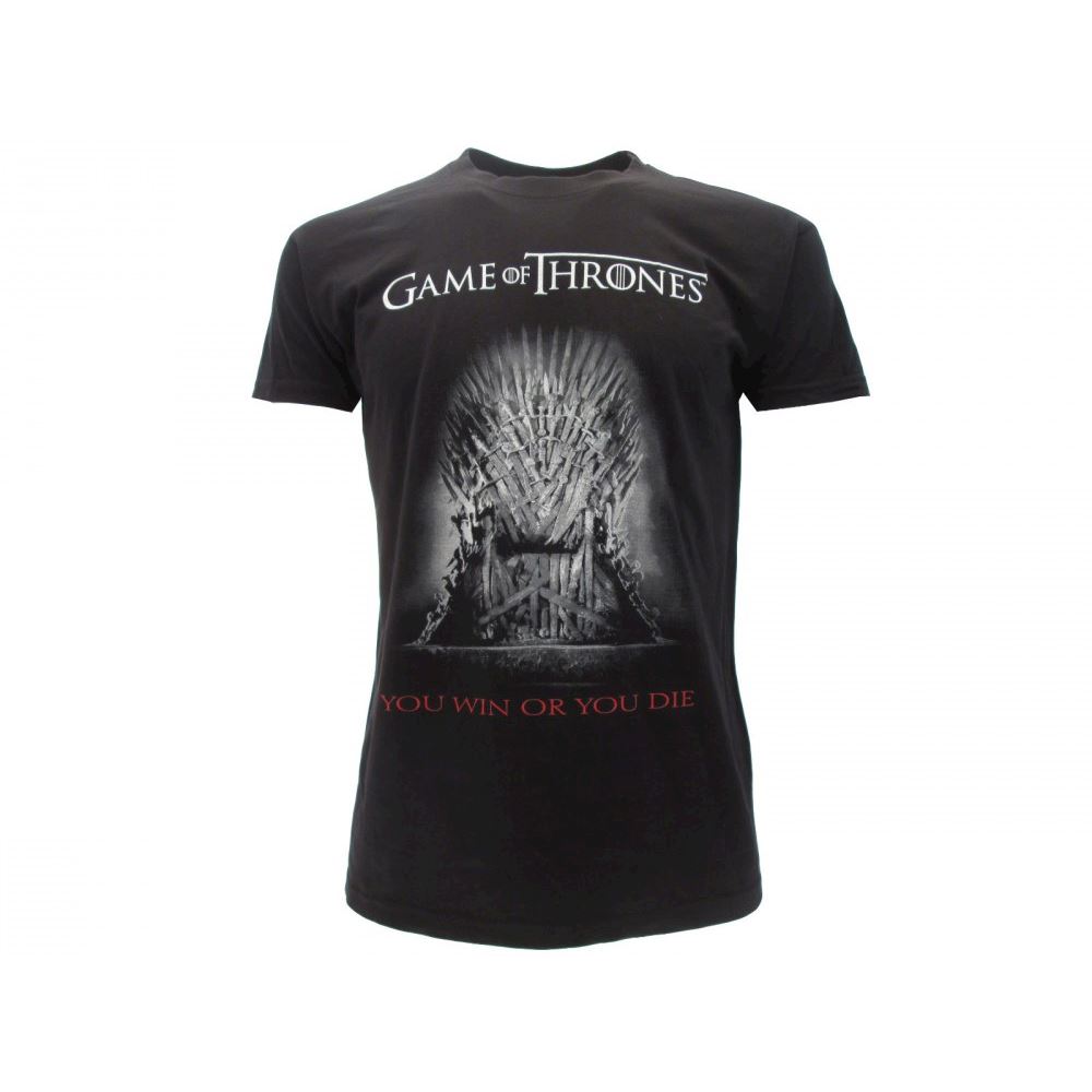 T Shirt Game Of Thrones Trono di Spade originale ufficiale sottocosto maglia maglietta nera Game of Thrones Il miglior negozio di t shirt a San Marino shop online