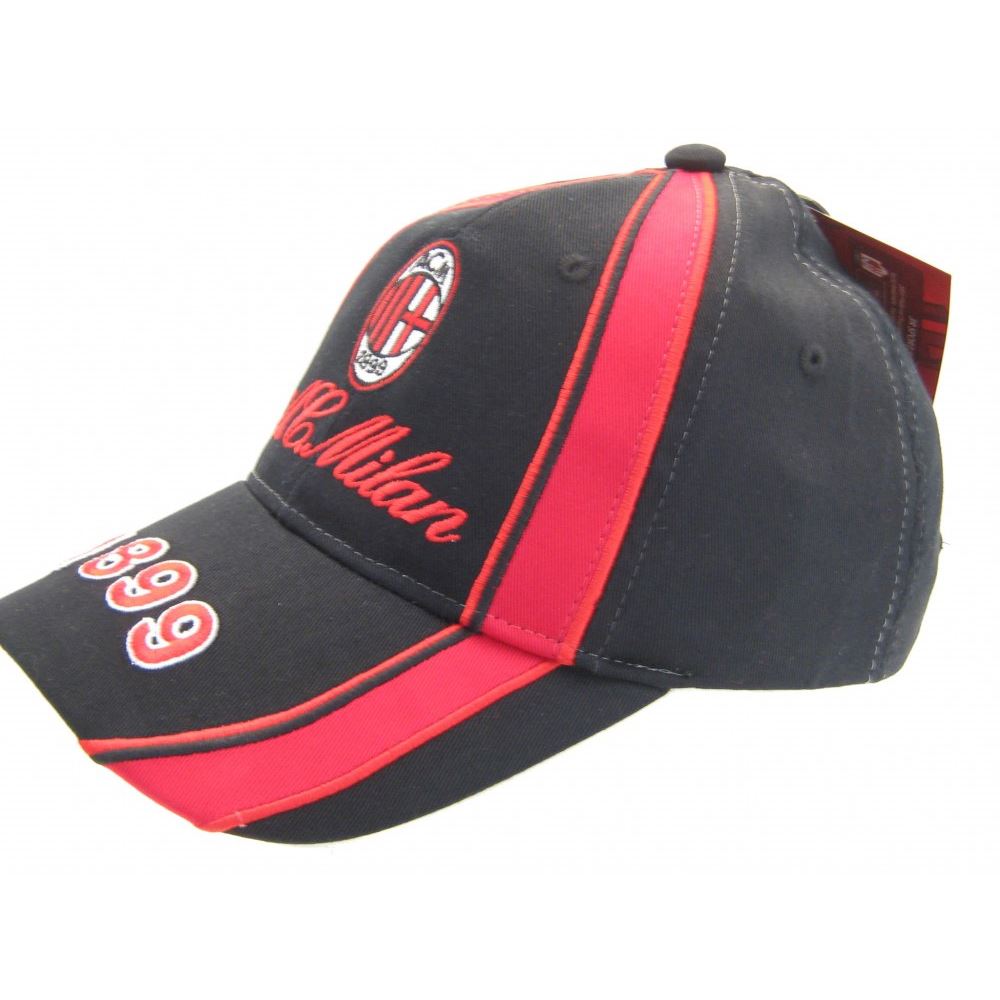 Cappello Ufficiale A.C Milan 1899 berretto originale visiera Cappelli - Il  miglior negozio di t-shirt a San Marino shop online