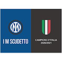 Bandiera Inter Milano 100x140cm - Scudetto Ufficiale, Nero/Azzurro