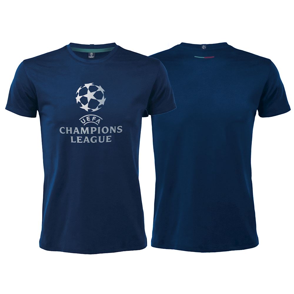 T shirt UEFA Champions League originale ufficiale maglia maglietta blu cotone sottocosto Uefa Champions League Il miglior negozio di t shirt a San Marino shop online