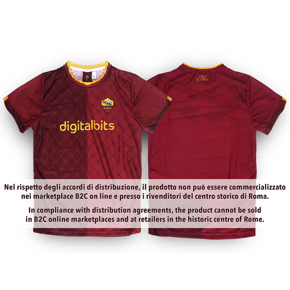 MAGLIA RARA CALCIO AS Roma Totti 10 Serie A kappa Wind Capitano Asr