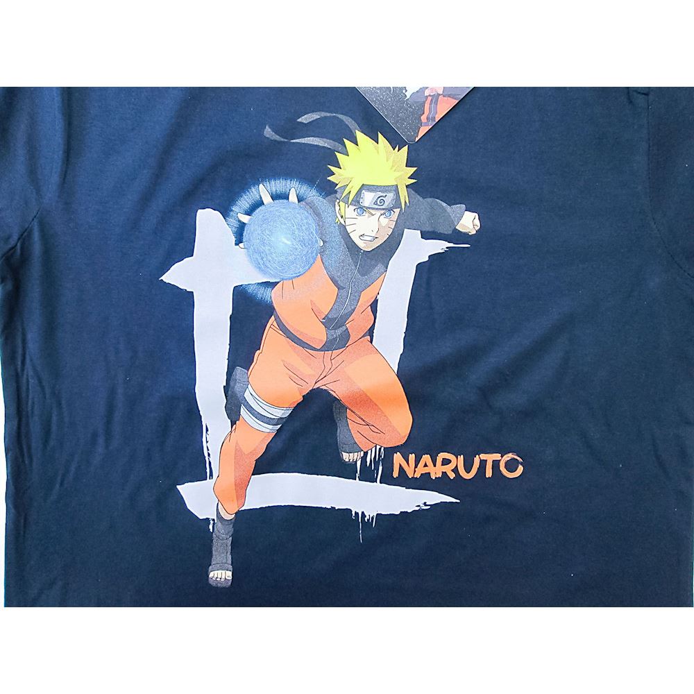 T-Shirt Naruto originale ufficiale manga maglia maglietta blu navy T-SHIRT  - Il miglior negozio di t-shirt a San Marino shop online