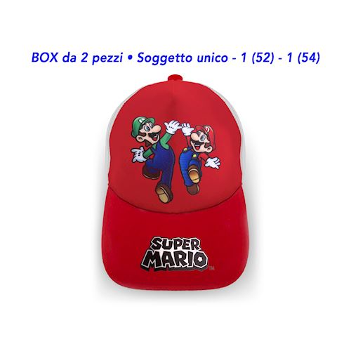 Box 2pz Cappello Nintendo Super Mario - SMCAP2.BOX 2 a 8€