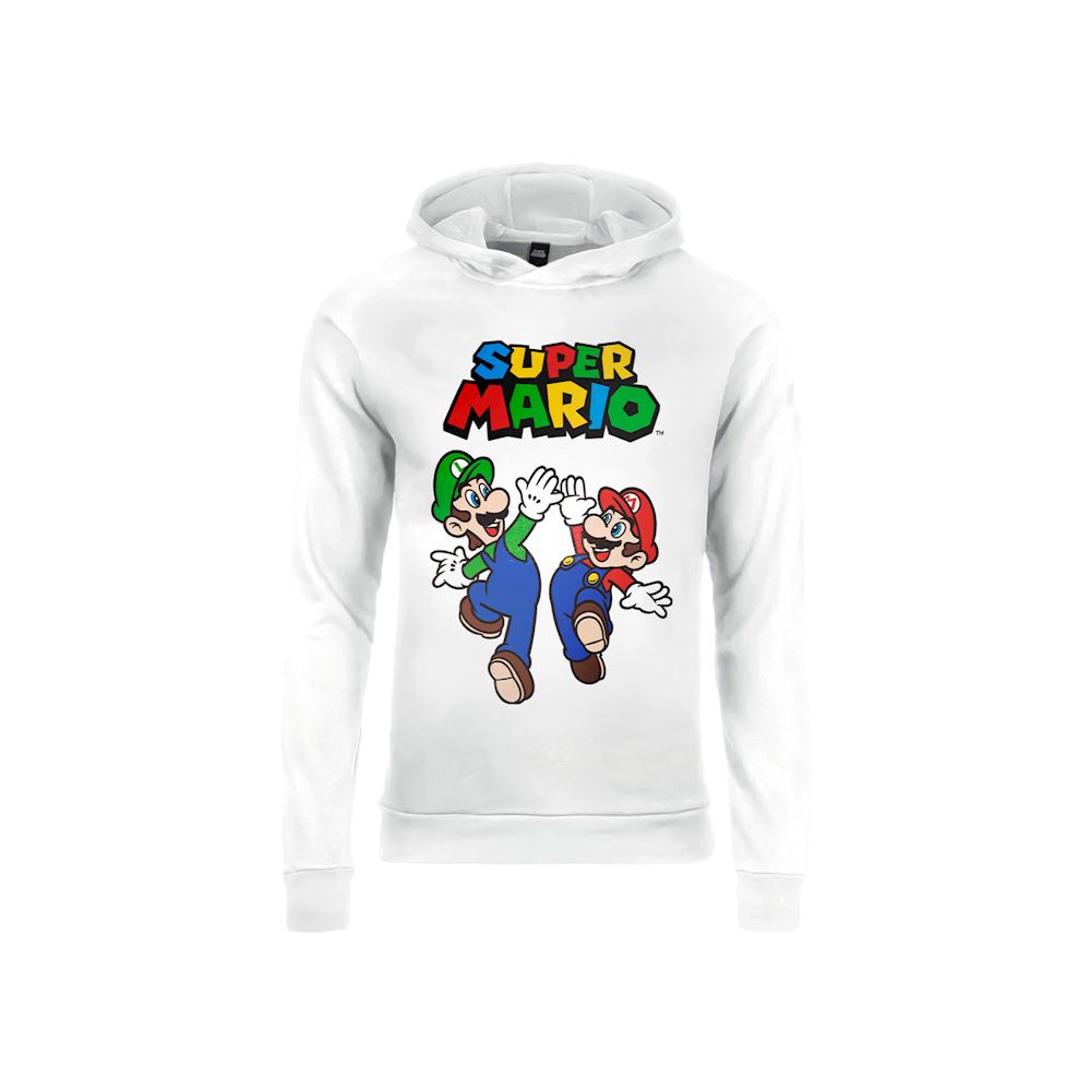 Felpa Nintendo Super Mario Luigi Mario originale ufficiale