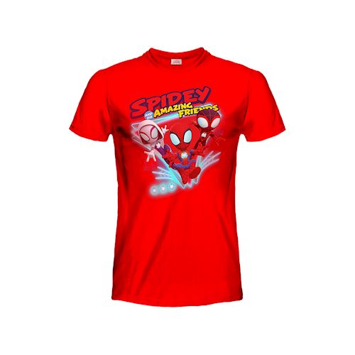 Maglietta Ufficiale Marvel Spidey E I Suoi Fantastici Amici Per Ragazzi - Cotone Morbido Con Stampa Colorata - Foto 11