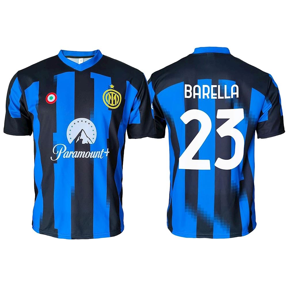 Maglia Barella Inter F.C. 2023 2024 ufficiale Home nerazzurra adulto  ragazzo bambino Inter - Il miglior negozio di t-shirt a San Marino shop  online