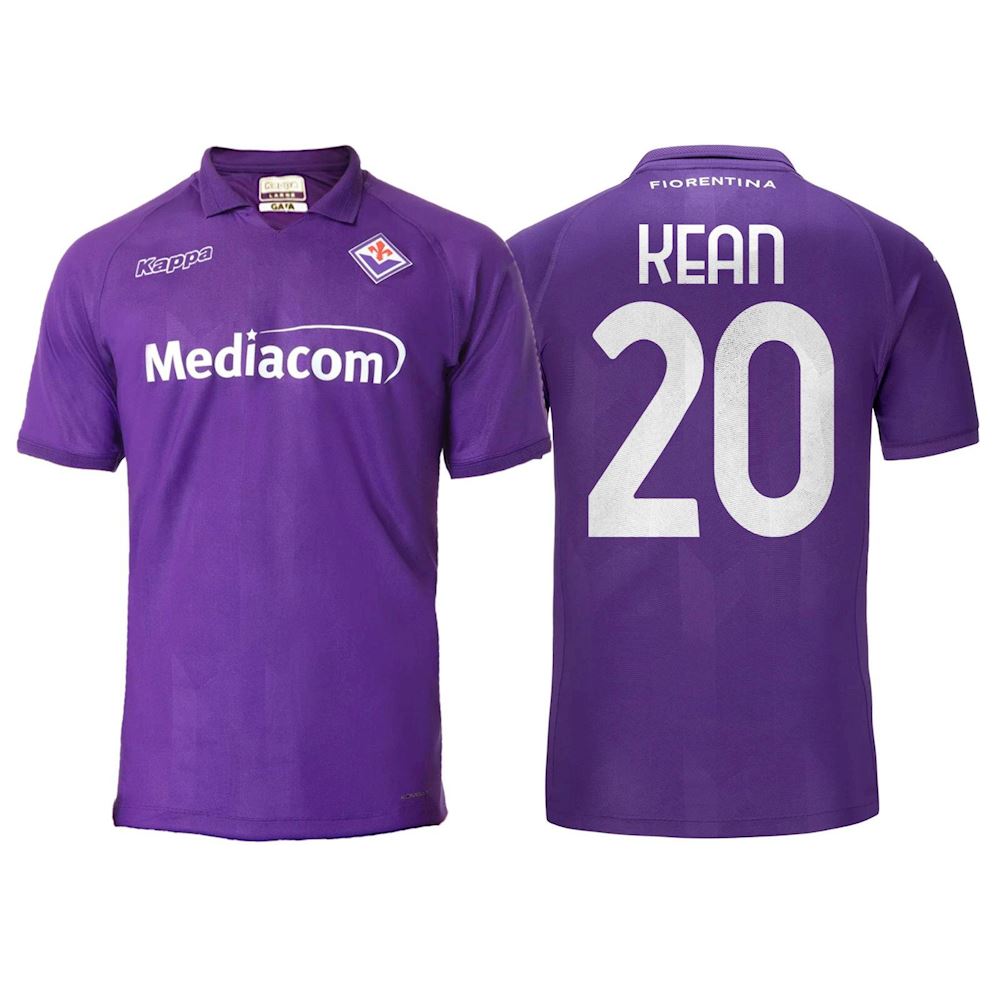 Maglia Kean Fiorentina ufficiale Kappa 2024 2025 Moise 20 adulto bambino Fiorentina A.C.F. Il miglior negozio di t shirt a San Marino shop online