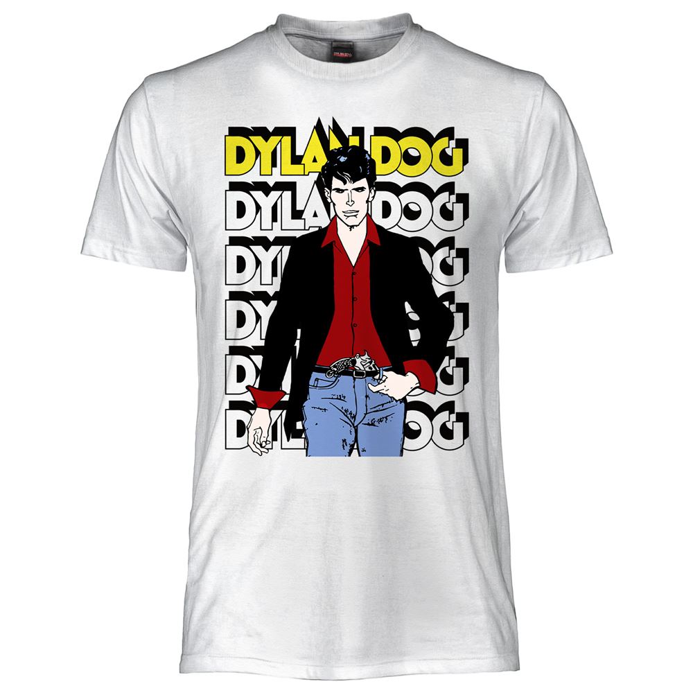 T-Shirt Dylan Dog originale ufficiale maglia maglietta bianca
