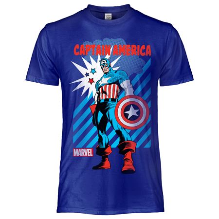 Captain America Maglietta Avengers Uomo T-SHIRT MAGLIETTA TSHIRT