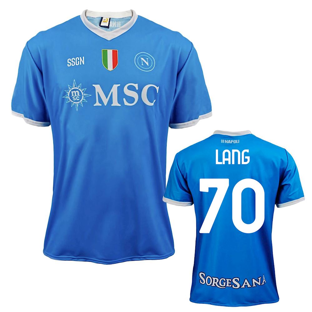 Maglia Ufficiale Napoli Noa Lang – Adulto, Ragazzo, Bambino, SCUDETTO 2025/2026 - Foto 3
