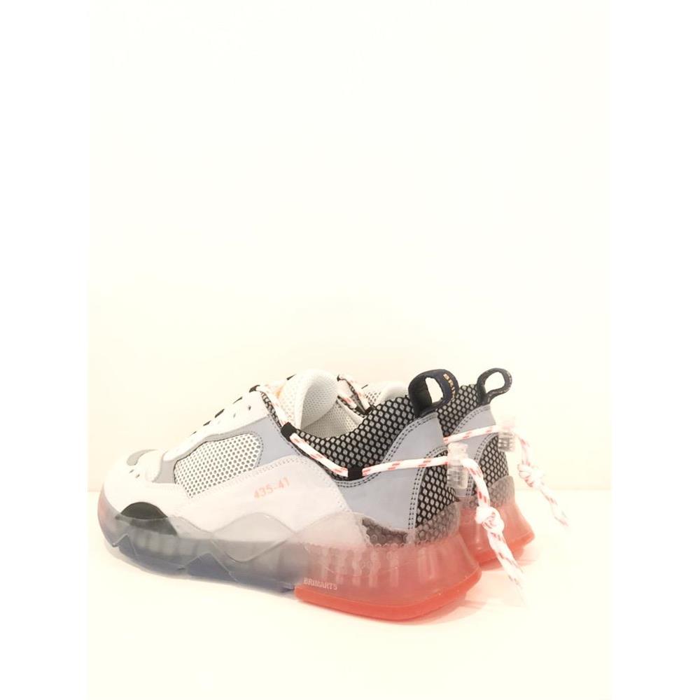 BRIMARTS 18341819042 AZZURO LEATHER RUNNING SNEAKERS | PERLAPURA